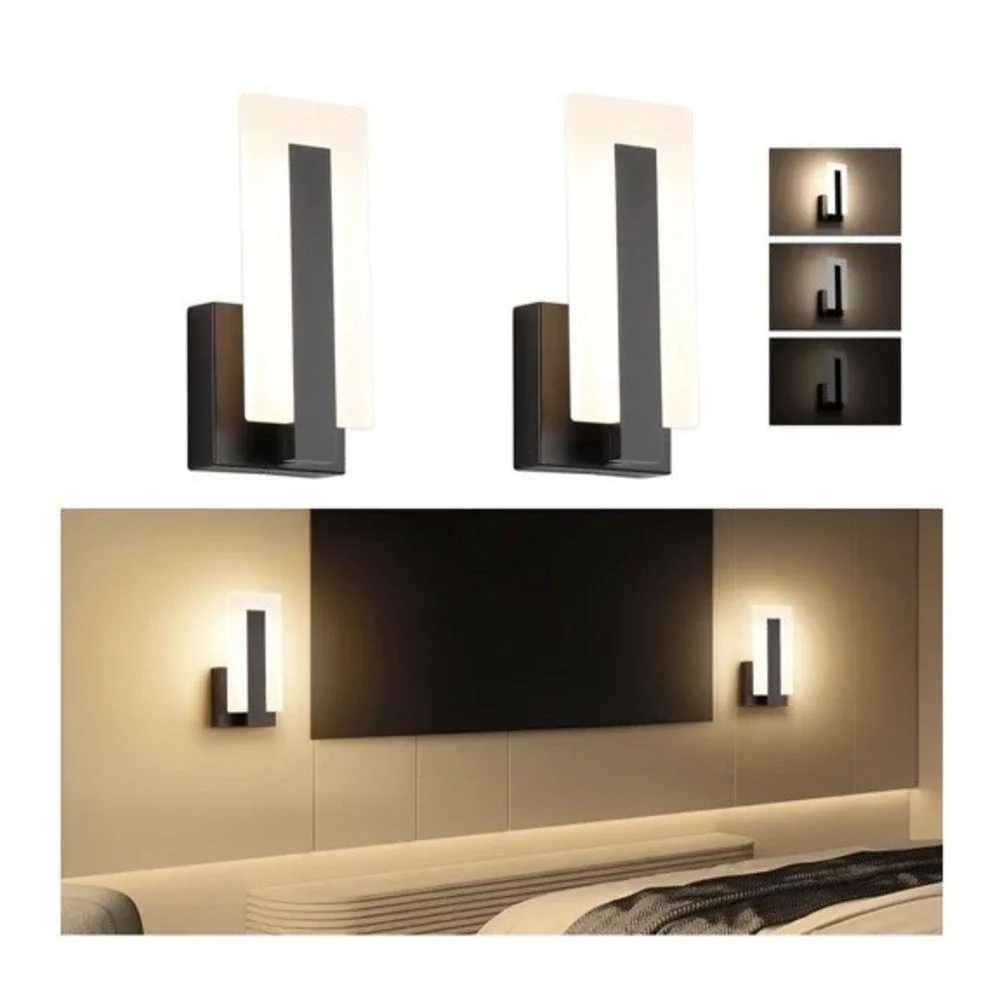 Joosenhouse Modern Led Wall Sconce Dimmable Wall Mounted Lamp Set Of‎ 2